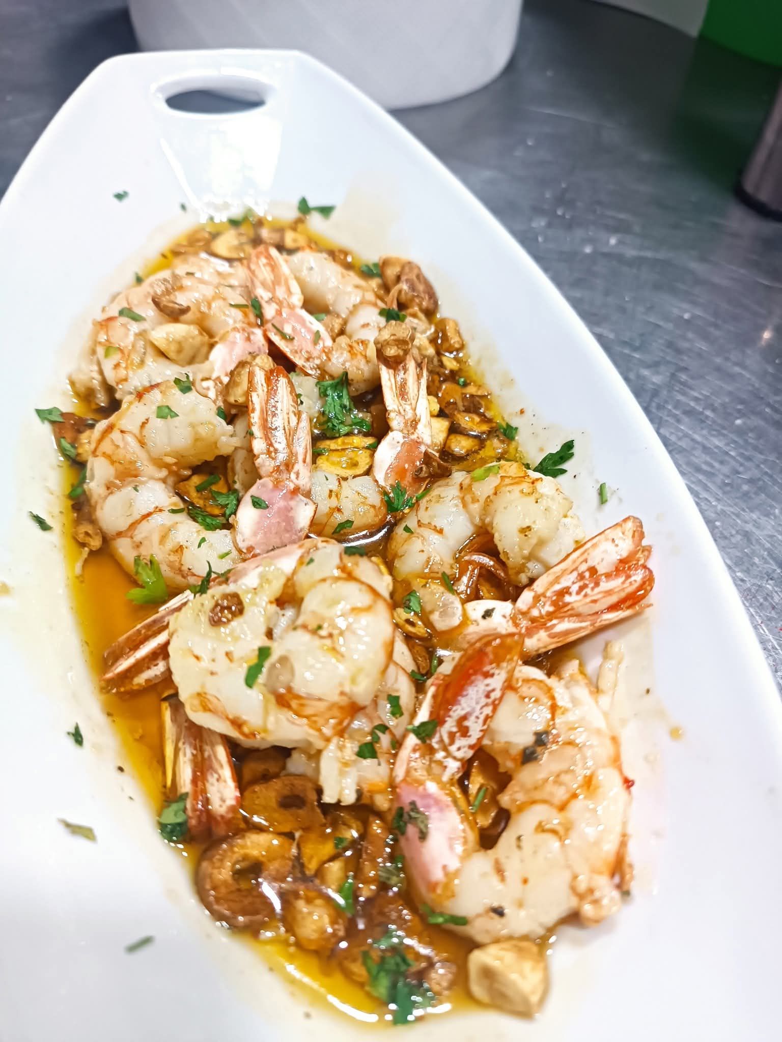 Gambones al ajillo